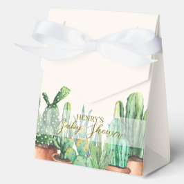 Elegante Desert Cactus Garden Baby shower Bedankdoosjes