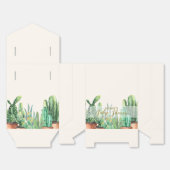 Elegante Desert Cactus Garden Baby shower Bedankdoosjes (Ongevouwen)