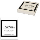 Elegante detailverpakkingsnaam Locatie Website #3 Rubberstempel (Gestempeld)