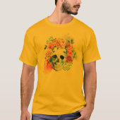 Elegante Dia de los Muertos Floral Skull Tanktop (Voorkant)