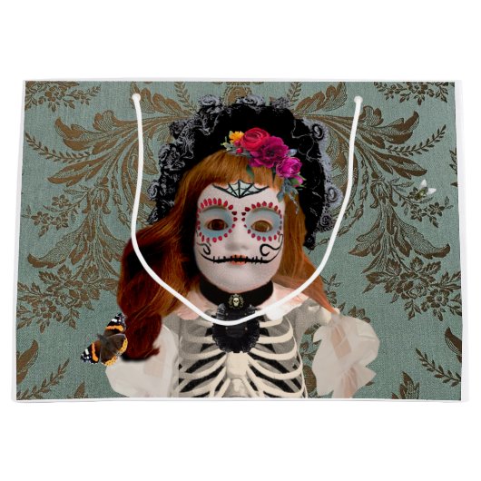 Elegante Día de Muertos Gift Bag Groot Cadeauzakje (Voorkant)
