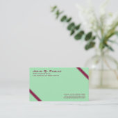 Elegante diagonale strepen visitekaartje (Staand voorkant)