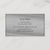 Elegante diamant aantrekkelijke zilveren visitekaa visitekaartje (Achterkant)