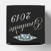 Elegante diamant afstudeerdop bedankdoosjes (Bovenkant)