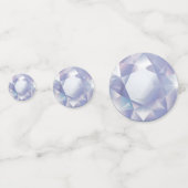 Elegante diamant edelsteen feesttafel confetti (Voorkanten)
