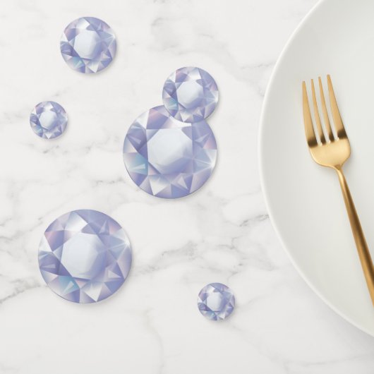 Elegante diamant edelsteen feesttafel confetti (Groep)