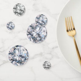 Elegante diamant edelsteen tafel confetti