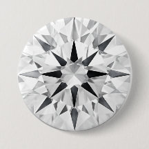 Elegante diamant geïnspireerde 3" knop - Aangepast