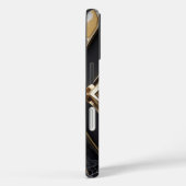 Elegante Diamant Geometrische Zwart Gouden iPhone Case-Mate iPhone Case (Achterkant / Rechts)