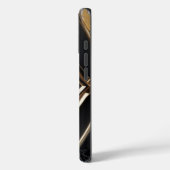 Elegante Diamant Geometrische Zwart Gouden iPhone Case-Mate iPhone Case (Achterkant / Links)