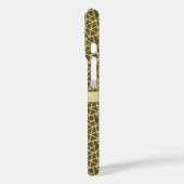 Elegante diamant geslepen monogram Case-Mate iPhone case (Achterkant / Links)