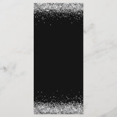 Elegante Diamanten 60e Verjaardag Diner Platte Men Menu (Achterkant)