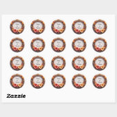 Elegante diamanten bloemenring trouwframe ronde sticker (Vel)