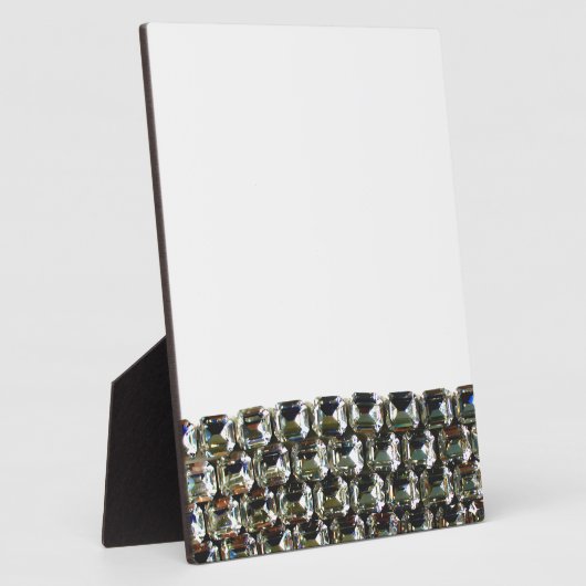 Elegante diamanten edelstenen fotoplaat (Zijkant)