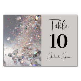 Elegante diamanten en glitter kaart