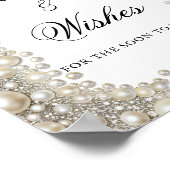 Elegante diamanten en parels Advies en wensen Poster (Hoek)