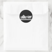 Elegante diamanten koets prinses stickers (Tas)