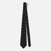 Elegante diamanten op zwart stropdas (Voorkant)