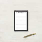 Elegante diamanten Opgelijste dingen om te doen Post-it® Notes (Op bureau)
