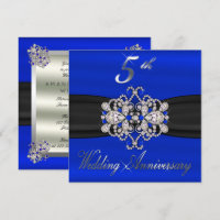 Elegante Diamanten Saffier 5e Trouwdag