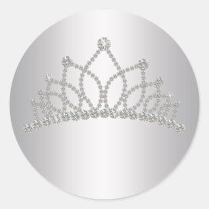 Elegante diamanten tiara prinses sticker