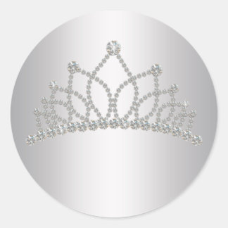 Elegante diamanten tiara prinses sticker