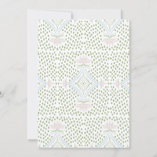 Elegante diamantpatroon bruiloft save the date (Achterkant)