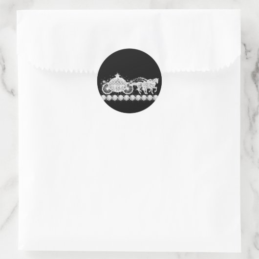 Elegante Diamond Carriage Princess Stickers (Tas)