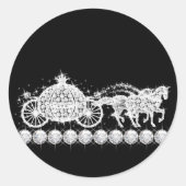Elegante Diamond Carriage Princess Stickers (Voorkant)