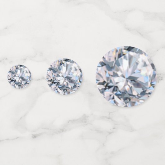 Elegante Diamond Edelsteen Tafel Confetti (Achterkanten)