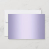 Elegante Diamond Paarse RSVP Kaart (Achterkant)