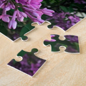 Elegante diep paarse magenta bloemen lilacs legpuzzel (Zijkant)