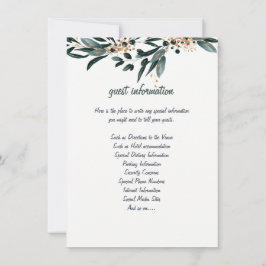 ELEGANTE DIEPBLAUWE BLOEMENBRUILOFT KAART