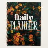 Elegante diepe bloemendagplanner planner (Voorkant)