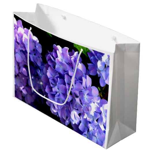 Elegante diepe paarse bloemen maagdenpalmhortensia large cadeautasje (Voorkant Gekanteld)