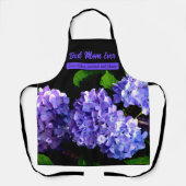 Elegante diepe paarse bloemen maagdenpalmhortensia schort (Voorkant)