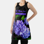 Elegante diepe paarse bloemen maagdenpalmhortensia schort (Insitu)