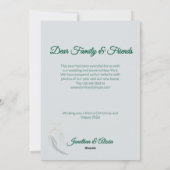 Elegante dieprode Eucalyptusblad Foto Kerstmis Feestdagenkaart (Achterkant)