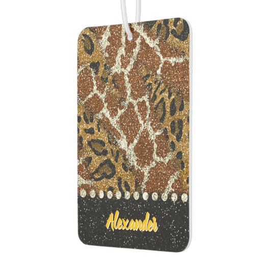 Elegante dierenprint met glans luchtverfrisser (Links)