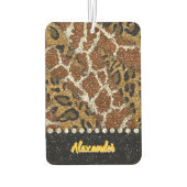 Elegante dierenprint met glans luchtverfrisser (Achterkant)