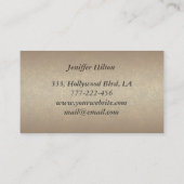 Elegante dierenverzorging Grappige katten  poten s Visitekaartje (Achterkant)