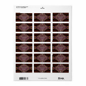 Elegante Digitale Kant Etiket (Full Sheet)