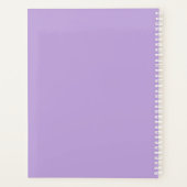 Elegante digitale lavendel gepersonaliseerde naam  planner (Achterkant)