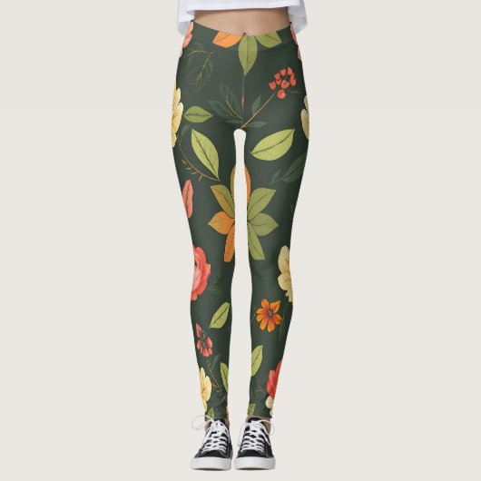 Elegante digitale print Leggings (Voorkant)