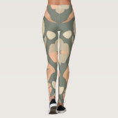 Elegante digitale print Leggings - Kleurrijk Home  (Achterkant)