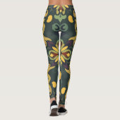 Elegante digitale print Leggings kleurrijk patroon (Achterkant)