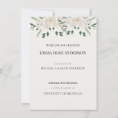 Elegante diploma-feest uitnodigingen voor afgestud (Achterkant)