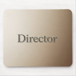 Elegante Directeur Titel Gestructureerd Zandsteen  Muismat