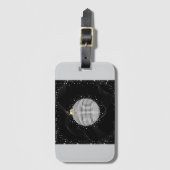 Elegante Disco Bal Kerst Ornament Bagagelabel (Voorkant (verticaal))