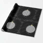 Elegante Disco Bal Kerst Ornament Cadeaupapier (Uitgerold)